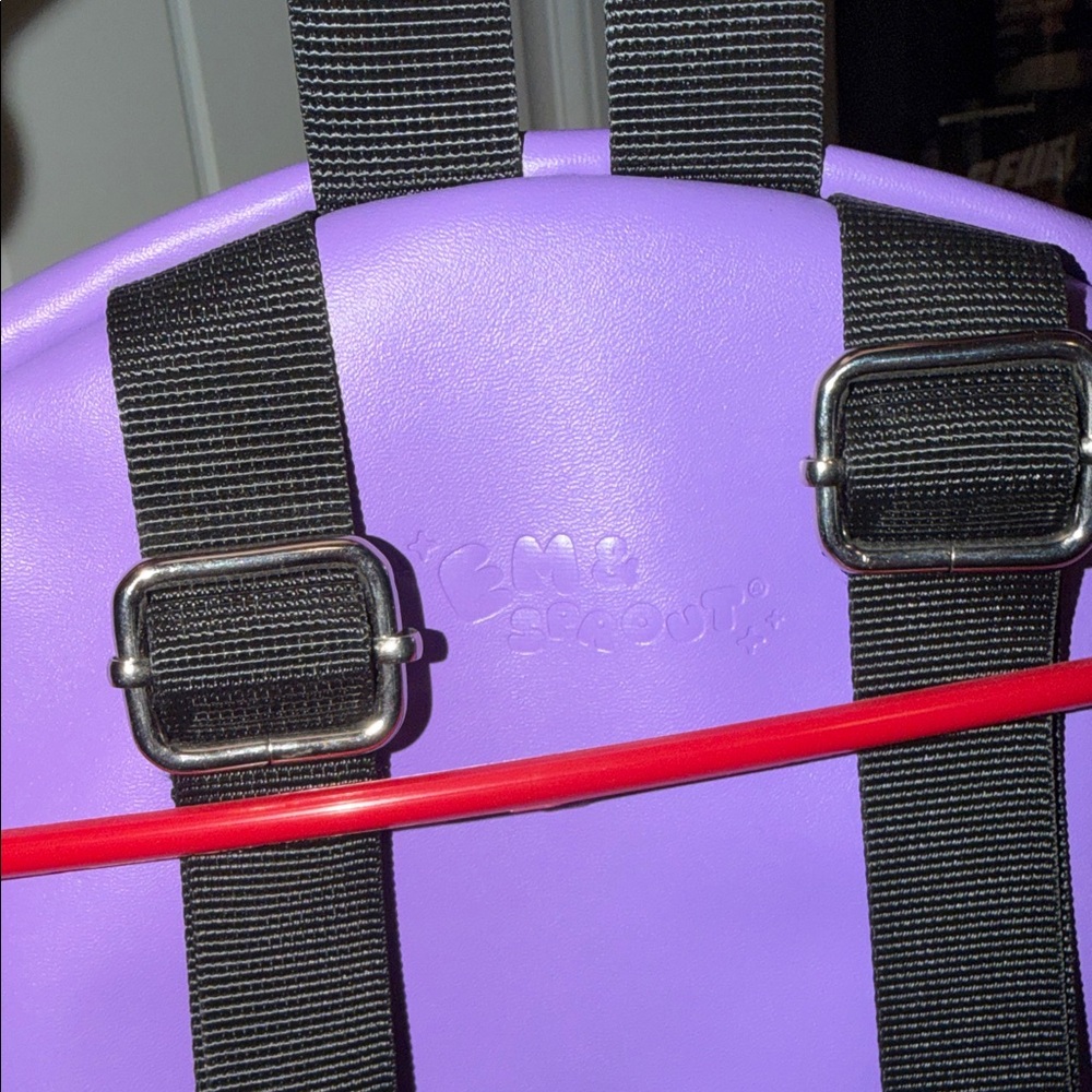 Purple and Black Bat Backpack - Picture 5 of 7